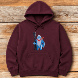 Paper Yeti Hoodie Gift For Skier