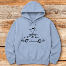 Roof Ride Hoodie Gift For Skier