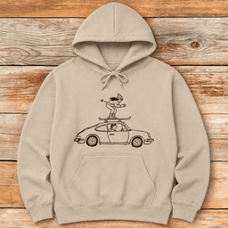 Roof Ride Hoodie Gift For Skier