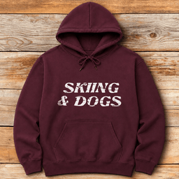 Skiing And Dogs Hoodie Gift For Skier