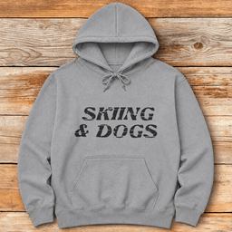 Skiing And Dogs Hoodie Gift For Skier