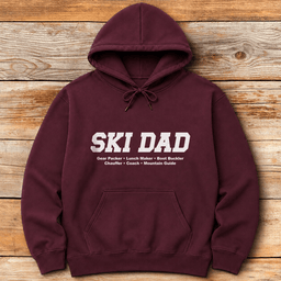 Ski Dad Definition Hoodie Gift For Dad