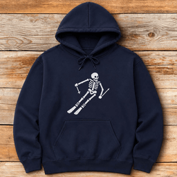 Undead Skier Hoodie Gift For Skier