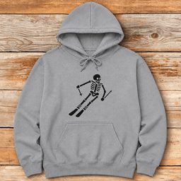 Undead Skier Hoodie Gift For Skier