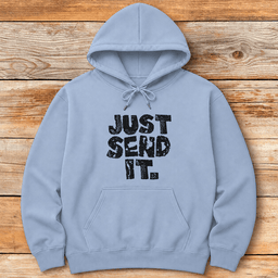 Just Send Gritty Hoodie Gift For Skier
