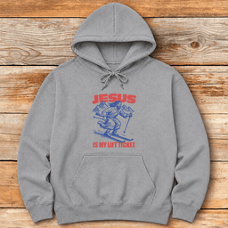 Jesus Lift Ticket Hoodie Gift For Skier
