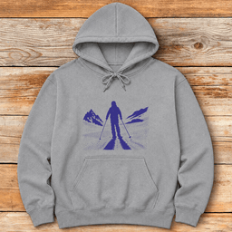 Long Shadow Hoodie Gift For Skier