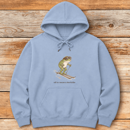 Kerfuffle Ski Frog Hoodie Gift For Skier