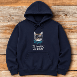 Meowtains Are Calling Hoodie Gift For Skier