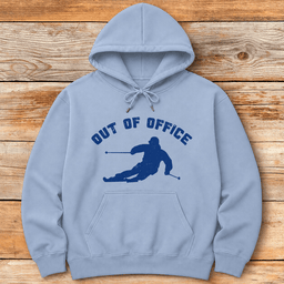 Out Of Office Ski Hoodie Gift For Skier
