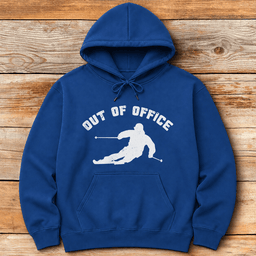 Out Of Office Ski Hoodie Gift For Skier