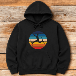 Retro Daffy Hoodie Gift For Skier
