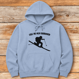 Old Fashioned Tele Hoodie Gift For Skier