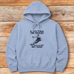See My Dad Ski Hoodie Gift For Dad