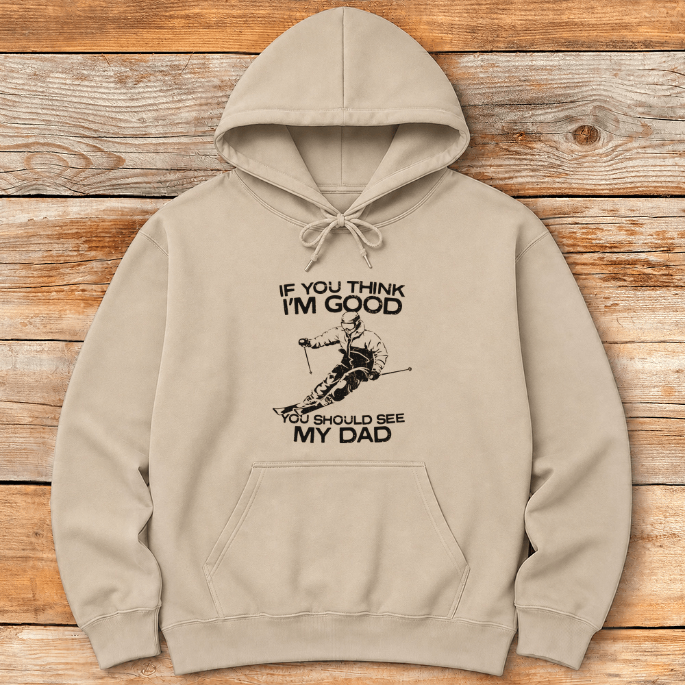 See My Dad Ski Hoodie Gift For Dad