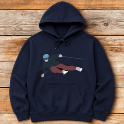 Pastel Carving Hoodie Gift For Skier