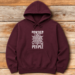 Powder People Hoodie Gift For Skier