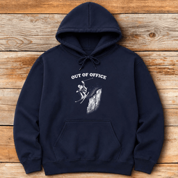 Out Of Office Cliff Hoodie Gift For Skier
