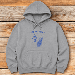 Out Of Office Cliff Hoodie Gift For Skier