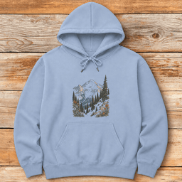Mountain View Hoodie Gift For Skier