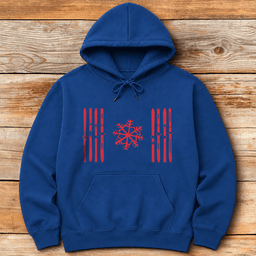 Proudly Canadian Skier Hoodie Gift For Skier