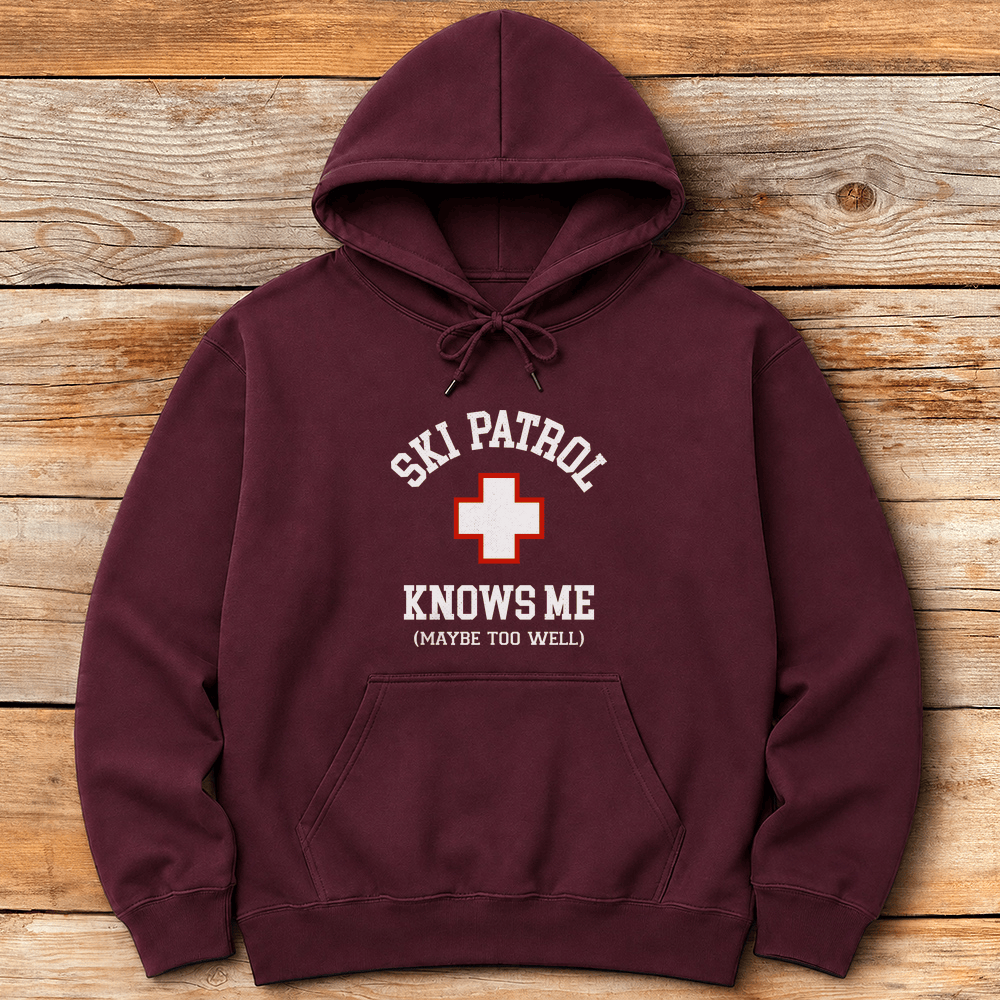 Patrol Knows Me Hoodie Gift For Skier