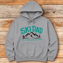 Mountain Ski Dad Hoodie Gift For Dad