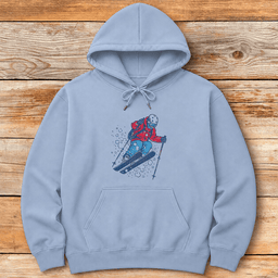 Powder Pillow Hoodie Gift For Skier