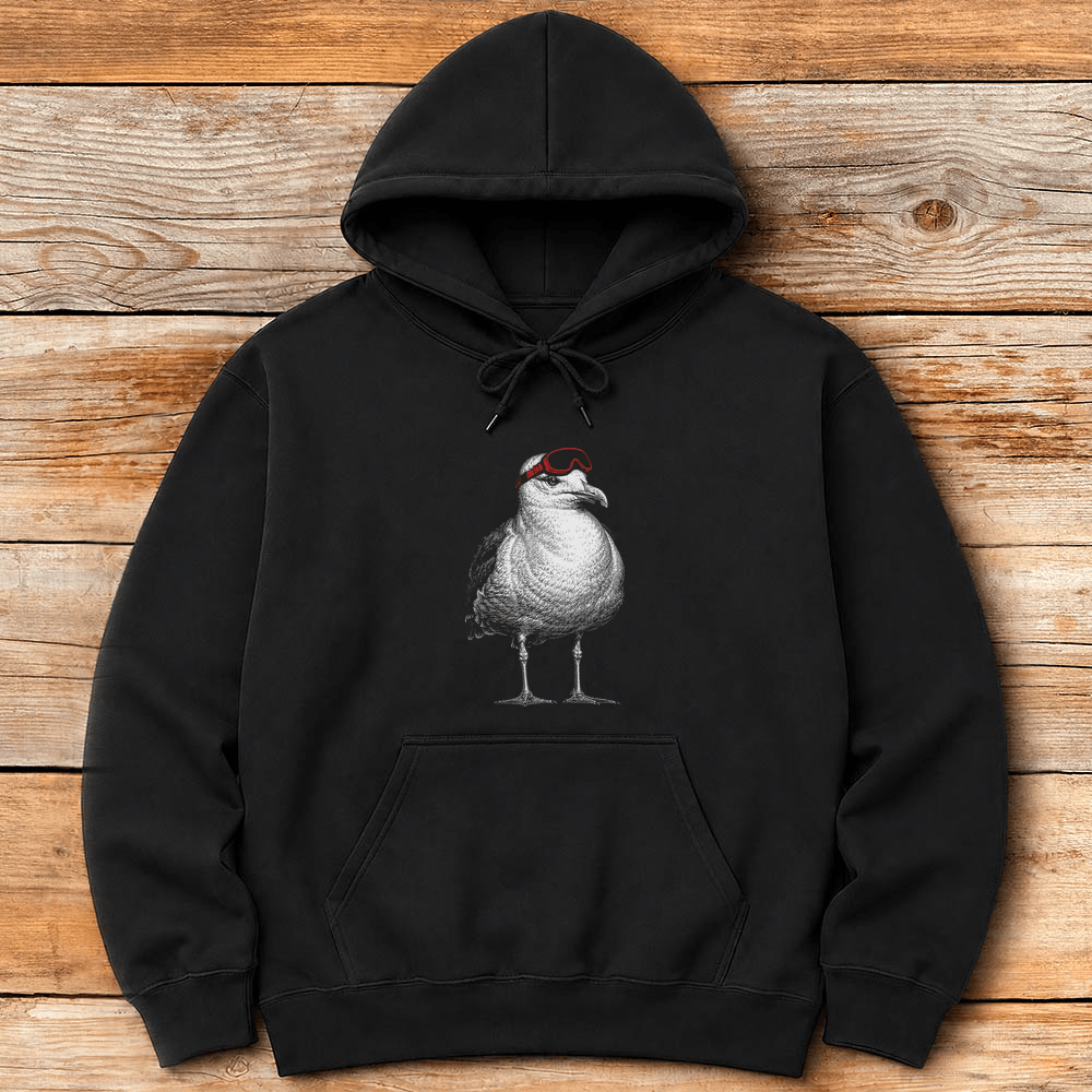 Seagull Skier Hoodie Gift For Skier