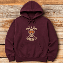 Shred Patrol Hoodie Gift For Skier