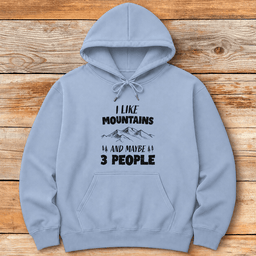 Mountains And 3 People Hoodie Gift For Skier