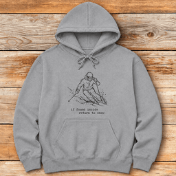 Return To Snow Hoodie Gift For Skier