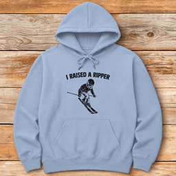 Raised A Ripper Ski Hoodie Gift For Skier