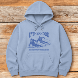 Shred With Kids Hoodie Gift For Skier