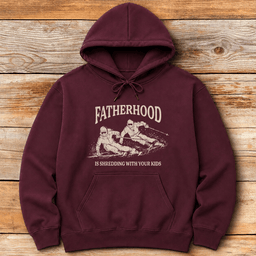 Shred With Kids Hoodie Gift For Skier