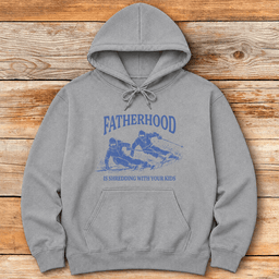 Shred With Kids Hoodie Gift For Skier