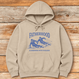 Shred With Kids Hoodie Gift For Skier