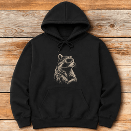 Racoon Ripper Hoodie Gift For Skier