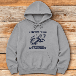 See My Daughter Ski Hoodie Gift For Skier
