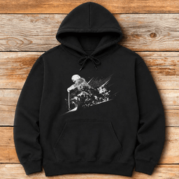 Power Powder Skier Hoodie Gift For Skier