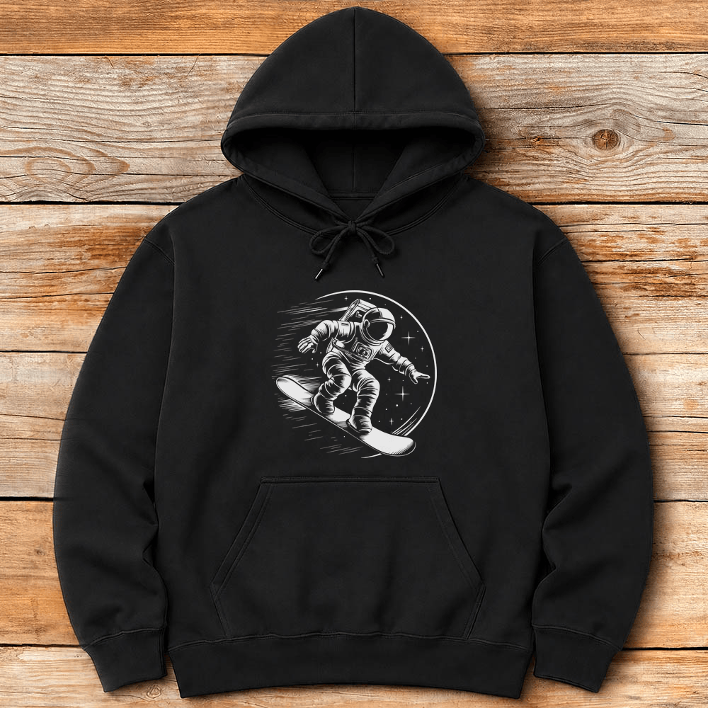 Spaceboarder Hoodie Gift For Skier