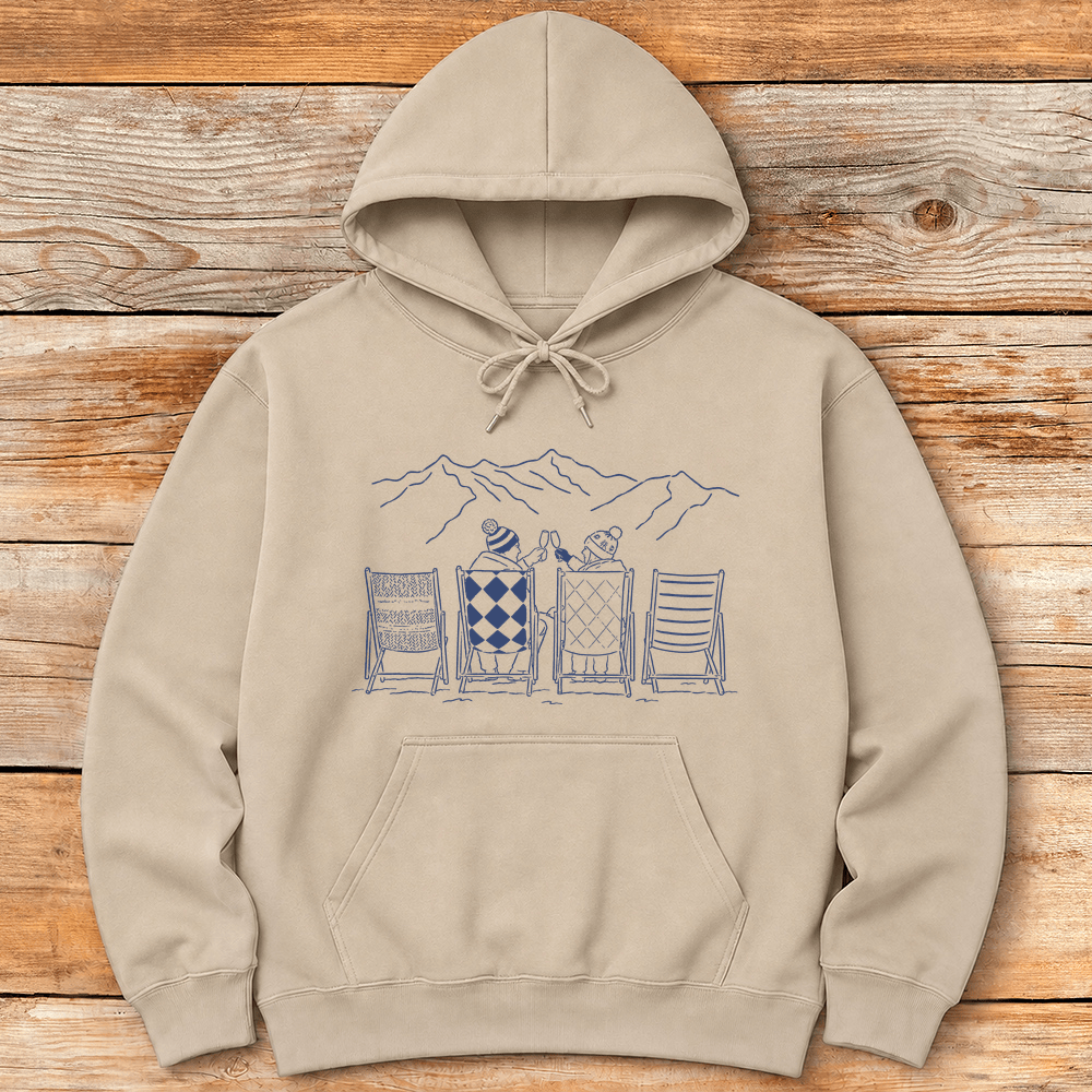 Mountain Cheers Hoodie Gift For Skier