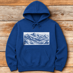 Mountain Canvas Hoodie Gift For Skier
