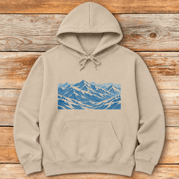 Mountain Canvas Hoodie Gift For Skier
