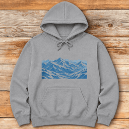 Mountain Canvas Hoodie Gift For Skier