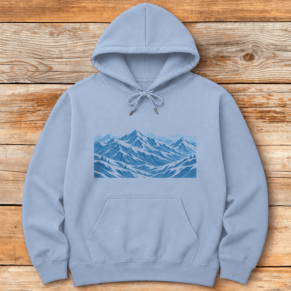 Mountain Canvas Hoodie Gift For Skier