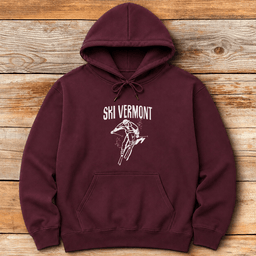 Ski Vermont Hoodie Gift For Skier