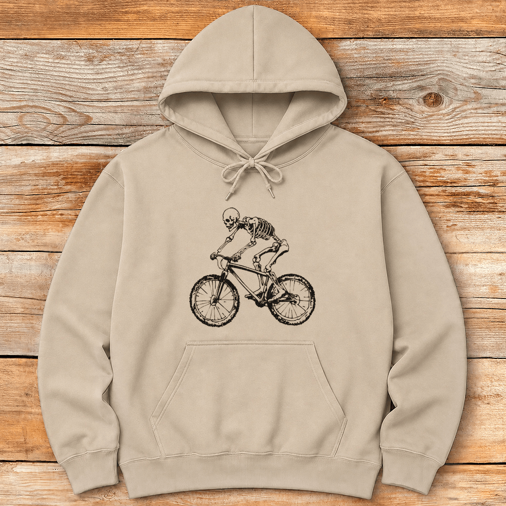 Skeleton Biker Hoodie Gift For Skier