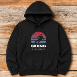 Two Balls Required Hoodie Gift For Skier