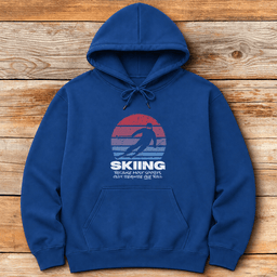 Two Balls Required Hoodie Gift For Skier